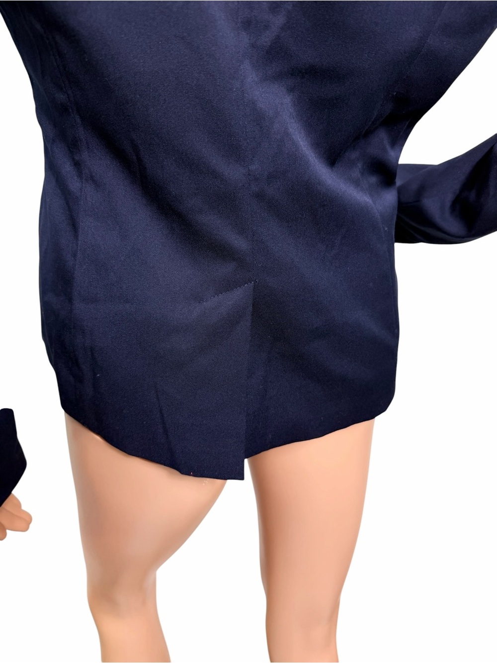 Merona  Women’s Size 6 Long Sleeve Navy Blue 2 Front Buttons Blazer - Picture 6 of 9